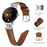 For Google Pixel Watch 4 41mm / Watch 3 41mm / Watch 2 / Watch Silver Buckle Genuine Cowhide Leather Watch Strap with M Shape Rhinestone Decor - Brown - 3