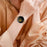 For Google Pixel Watch 4 41mm / Watch 3 41mm / Watch 2 / Watch Rose Gold Buckle Genuine Cowhide Leather Adjustable Watch Strap with M Shape Rhinestone Decor - Brown - 5