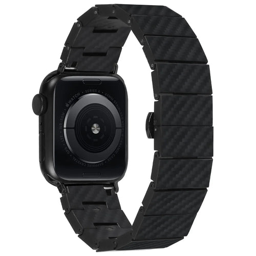Watch Strap for Apple Watch Ultra 3 2 1 49mm / Series 11 10 46mm / 9 8 7 45mm / SE3 SE2 SE 6 5 4 44mm / 3 2 1 42mm Carbon Fiber Wristband - 1
