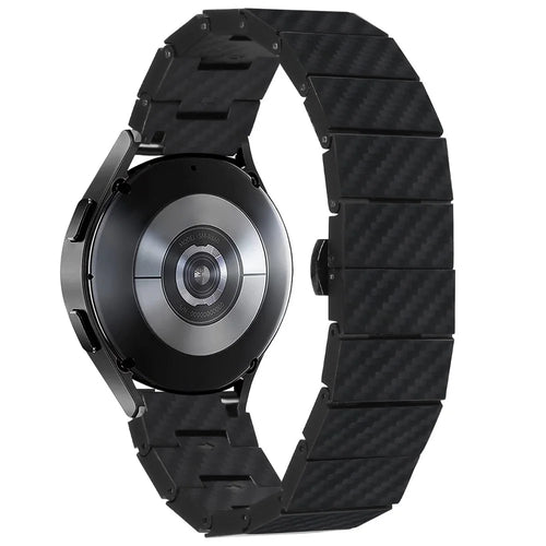 For Huami Amazfit Cheetah Pro Metal Watch Band 20mm Carbon Fiber Texture Watch Strap with Connector - 1