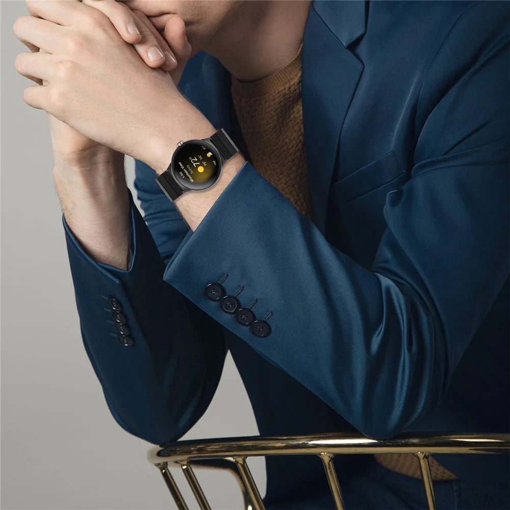 For Google Pixel Watch 4 41mm / Watch 3 41mm / Watch 2 / Watch Watch Band with Connector Carbon Fiber Texture Metal Watch Strap - 4