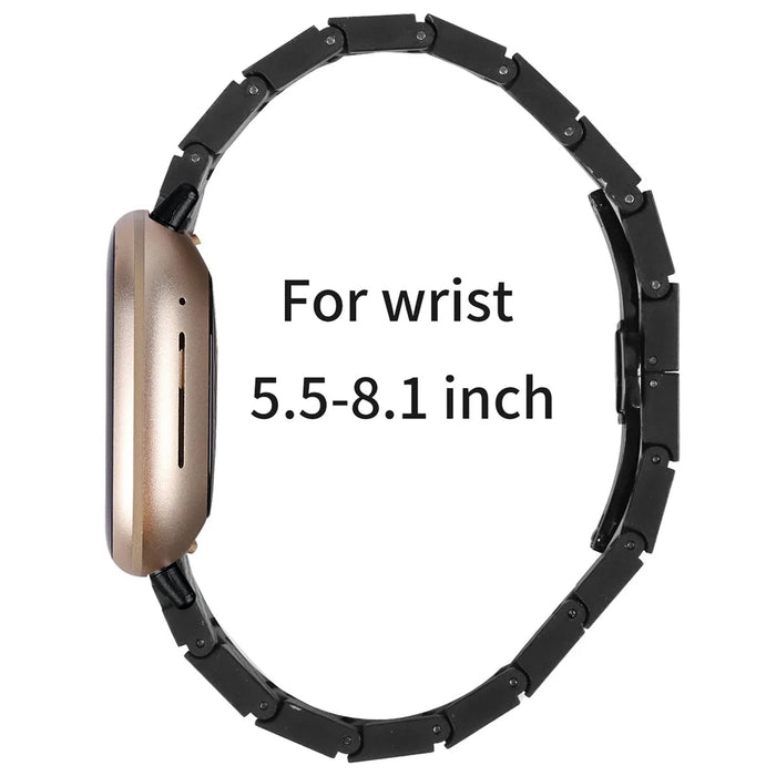 For Fitbit Versa 4 / Sense 2 Carbon Fiber Watch Strap Waterproof Replacement Wrist Band - 7