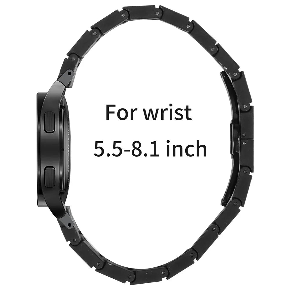 Watch Band for Samsung Galaxy Watch4 / Watch4 Classic / Watch4 Active / Watch 5 / Watch 5 Active Carbon Fiber Texture Strap with Connector - 6