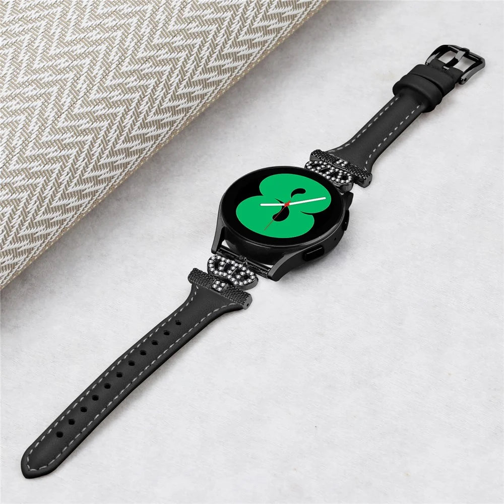 For Huami Amazfit Cheetah Pro 20mm Strap Black Buckle Crown Connector Watch Band - Black - 4