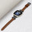 For Fitbit Versa 3 / 4 / Sense / Sense 2 Black Buckle Watchband Genuine Cowhide Leather Crown Strap - Brown - 4