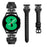 For Samsung Galaxy Watch3 41mm / Watch4 40 / 44mm / Watch 5 40 / 44mm / Watch4 Classic 42 / 46mm Watchband Black Buckle 20mm Watch Strap - Black - 2