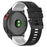 For Garmin Fenix 7X Pro 51mm Watch Bands Horizontal Stripes Silicone Dual-color Strap - Black / White - 1