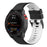 For Garmin Fenix 7X Pro 51mm Watch Bands Horizontal Stripes Silicone Dual-color Strap - Black / White - 5