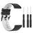 For Garmin Fenix 7X Pro 51mm Watch Bands Horizontal Stripes Silicone Dual-color Strap - Black / White - 6