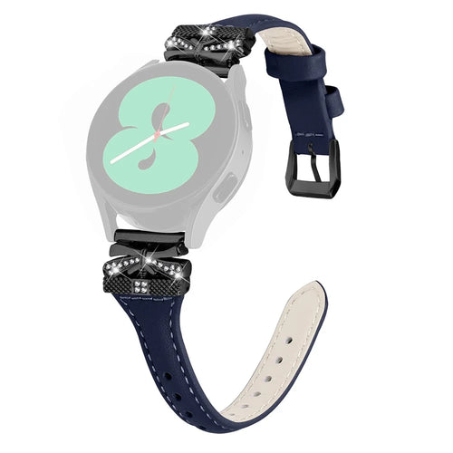 Black Buckle Watch Band for Huami Amazfit Cheetah Pro Butterfly Connector 20mm Wrist Strap - Dark Blue - 1