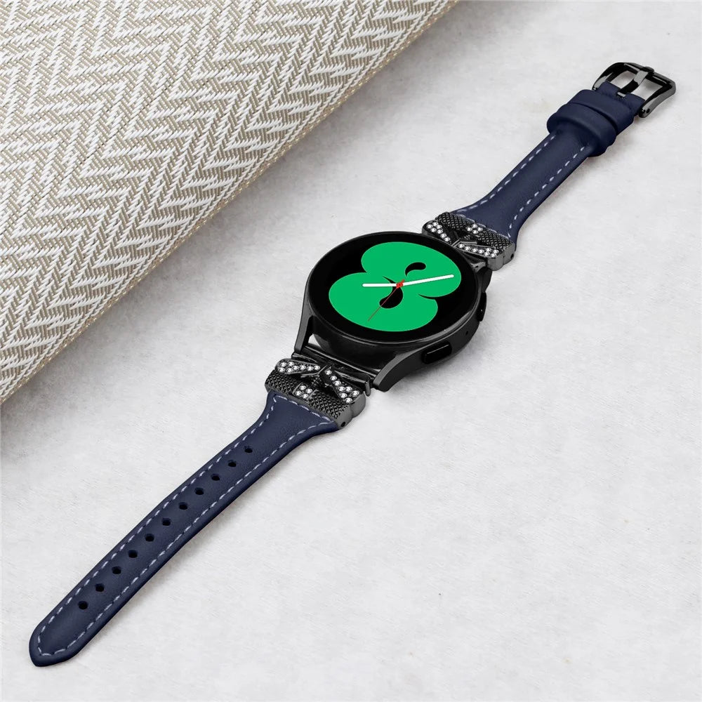Black Buckle Watch Band for Huami Amazfit Cheetah Pro Butterfly Connector 20mm Wrist Strap - Dark Blue - 4