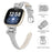 Silver Buckle Watch Strap for Fitbit Versa 3 / 4 / Sense / Sense 2 Butterfly Connector Adjustable Band - Grey - 3