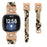Rose Gold Buckle Band for Fitbit Versa 3 / 4 / Sense / Sense 2 Genuine Cowhide Leather Watch Strap - Snake Texture - 2