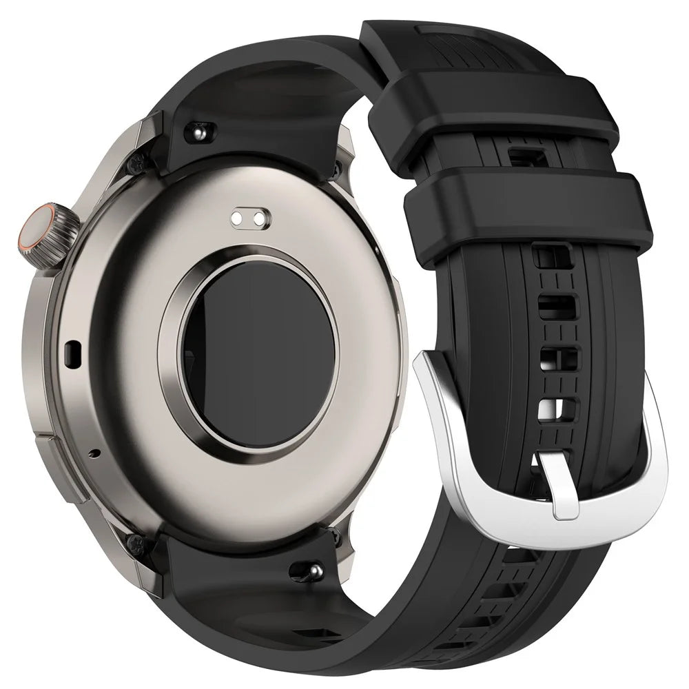 For Huami Amazfit Balance (A2286) Watch Band Silicone Replacement Wrist Straps - Black - 1