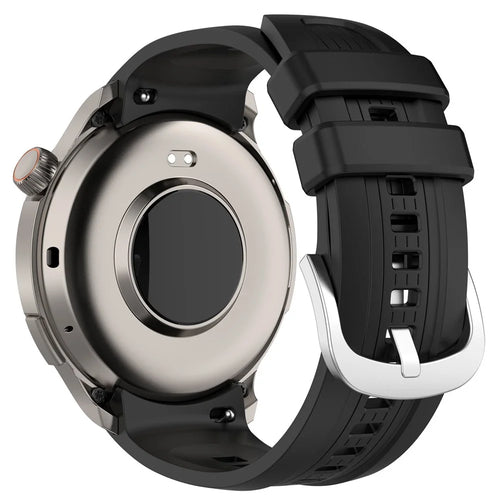 For Huami Amazfit Balance (A2286) Watch Band Silicone Replacement Wrist Straps - Black - 1
