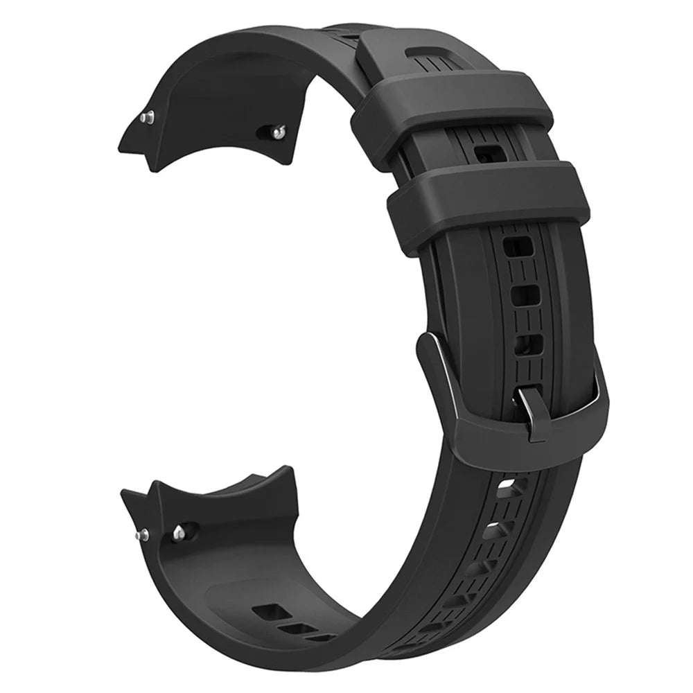 For Huami Amazfit Balance (A2286) Silicone Strap Wrist Watch Band with Watch Frame Cover - Black - 6