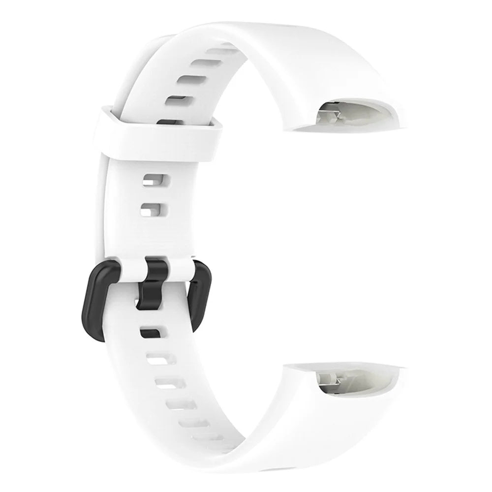 For Huawei Watch Band 4 (ADS-B29) Strap Replacement Adjustable Silicone Watch Band - White - 2