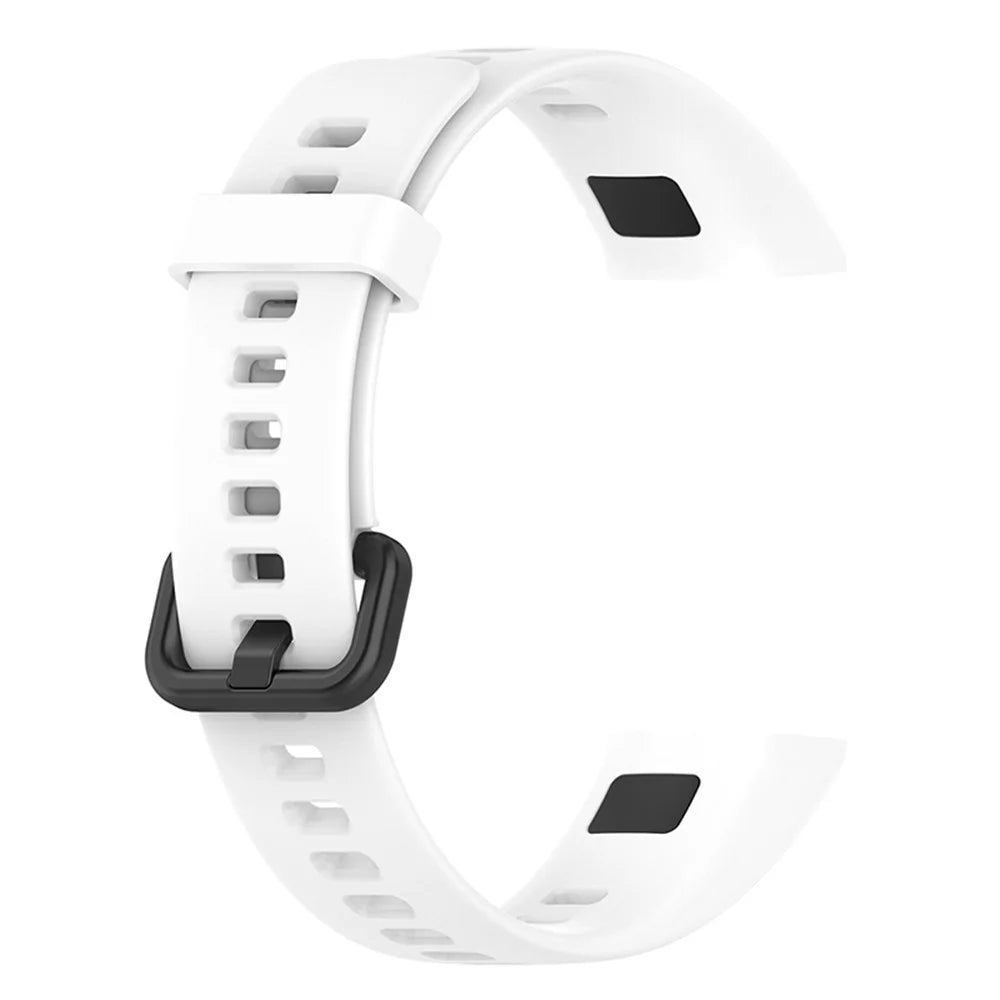 For Huawei Watch Band 4 (ADS-B29) Strap Replacement Adjustable Silicone Watch Band - White - 3