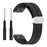 For Garmin Fenix 7S / 6S Pro / 5S Plus / Instinct 2S Silicone Watch Bands Silver Buckle 20mm Magnetic Strap - Black - 1