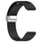 For Garmin Fenix 7S / 6S Pro / 5S Plus / Instinct 2S Silicone Watch Bands Silver Buckle 20mm Magnetic Strap - Black - 2