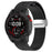 For Garmin Fenix 7S / 6S Pro / 5S Plus / Instinct 2S Silicone Watch Bands Silver Buckle 20mm Magnetic Strap - Black - 6