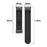 For Garmin Fenix 7S / 6S Pro / 5S Plus / Instinct 2S Silicone Watch Bands Silver Buckle 20mm Magnetic Strap - Black - 7