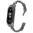 For Xiaomi Smart Band 9 NFC / 9 / 8 NFC / 8 Watch Bracelet Rhinestones Decor Metal Strap Replacement - Black - 1