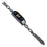 For Xiaomi Smart Band 9 NFC / 9 / 8 NFC / 8 Watch Bracelet Rhinestones Decor Metal Strap Replacement - Black - 2