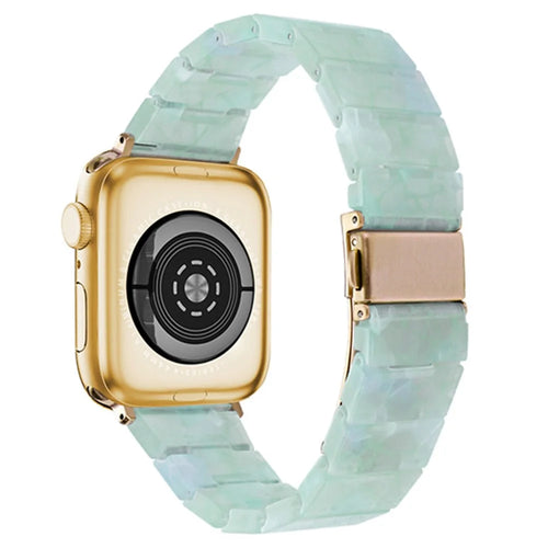 Watch Strap for Apple Watch Series 11 10 42mm / 9 8 7 41mm / SE3 SE2 SE 6 5 4 40mm / 3 2 1 38mm Resin Watch Band Bracelet - Green - 1