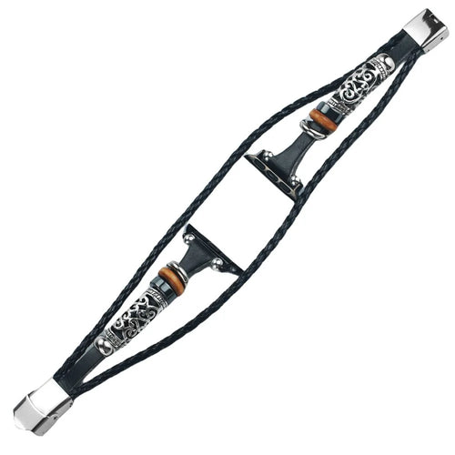 Watch Strap for Apple Watch Series 11 10 42mm / 9 8 7 41mm / SE3 SE2 SE 6 5 4 40mm / 3 2 1 38mm Ethnic Retro Band - Black - 1