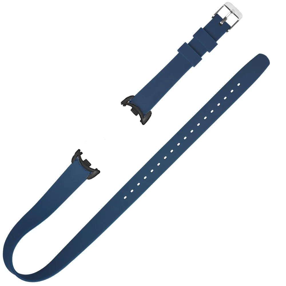 For Xiaomi Smart Band 9 NFC / 9 / 8 NFC / 8 / 8 NFC Watch Bands Silicone Strap with Metal Connector - Navy Blue - 1