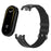 For Xiaomi Smart Band 9 NFC / 9 / 8 NFC / 8 Woven Canvas Smartwatch Strap Adjustable Watch Band - Black - 1