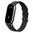 For Xiaomi Smart Band 9 NFC / 9 / 8 NFC / 8 Woven Canvas Smartwatch Strap Adjustable Watch Band - Black - 2