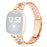 For Fitbit Versa 3 / Sense Replacement Strap Stylish Alloy Smart Watch Band - Rose Gold - 1