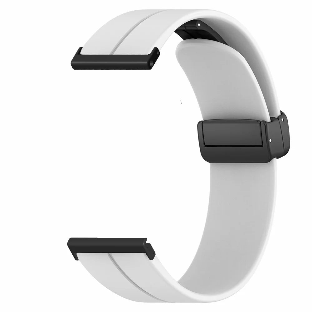 For Suunto Spartan Sport Wrist HR Baro / Suunto 7 Strap 24mm Silicone Watch Band (Thick Spring Bar) - White - 2
