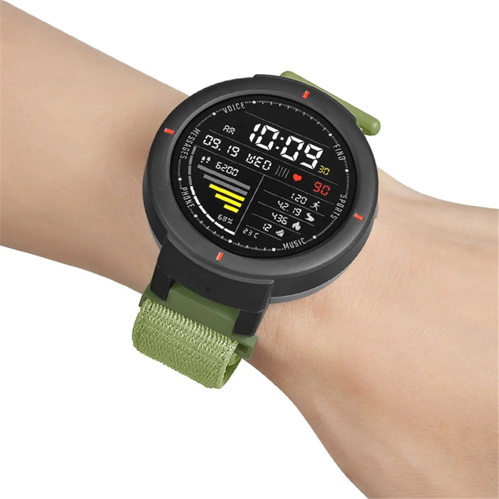 For Huami Amazfit Verge / Verge Lite Nylon Watch Straps Adjustable Watch Bands with Spring Bar - 4