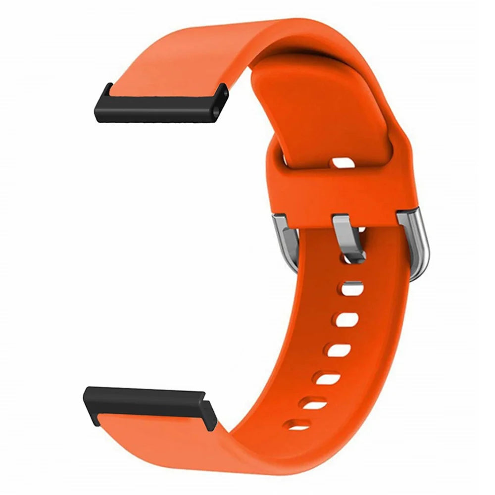 For Suunto Spartan Sport Wrist HR Baro / Suunto 7 Watch Band 24mm Adjustable Silicone Strap - Orange - 2