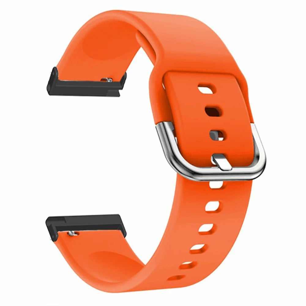 For Suunto Spartan Sport Wrist HR Baro / Suunto 7 Watch Band 24mm Adjustable Silicone Strap - Orange - 3