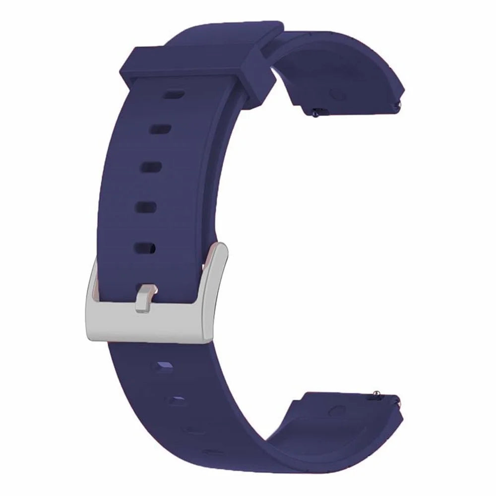 For Mibro Watch T1 Silicone Band Soft Replacement Watch Strap - Midnight Blue - 2