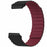 For Garmin Fenix 7S / 6S / 5S Watch Band Replacement Magnetic Silicone Strap with 20mm PC Connector - Black+Wine Red - 3
