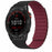 For Garmin Fenix 7S / 6S / 5S Watch Band Replacement Magnetic Silicone Strap with 20mm PC Connector - Black+Wine Red - 4