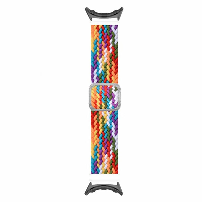 Braided Elastic Watch Band for Google Pixel Watch 4 41mm / Watch 3 41mm / Watch 2 / Watch Replacement Adjustable Wrist Strap - Rainbow - 3