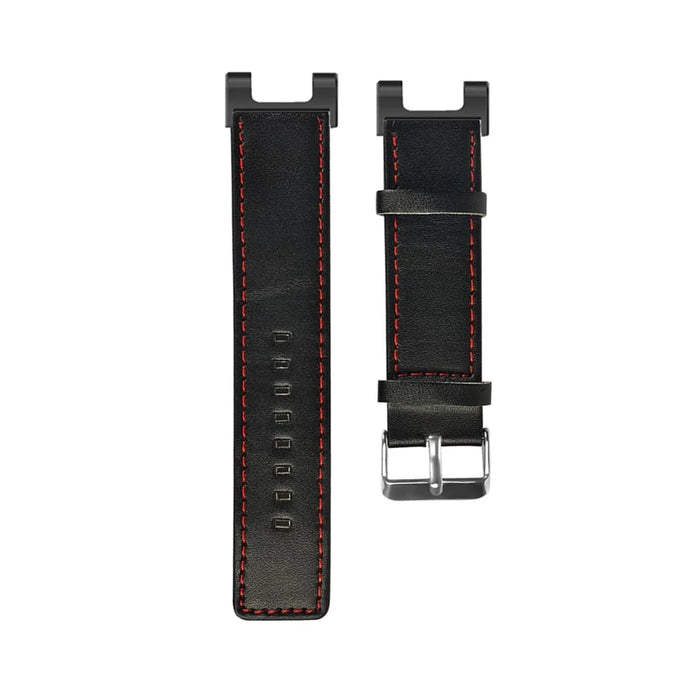 For Huami Amazfit T-Rex / T-Rex Pro Replacement Watch Band Stitching Genuine Cow Leather Wrist Strap, Black - 3