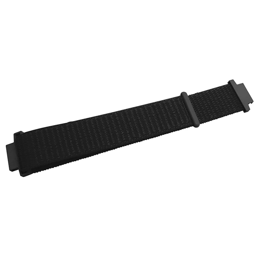 For Huami Amazfit Verge 2 (A1807) Nylon Sport Loop Watch Bands Adjustable Strap with Spring Bar - Black - 3