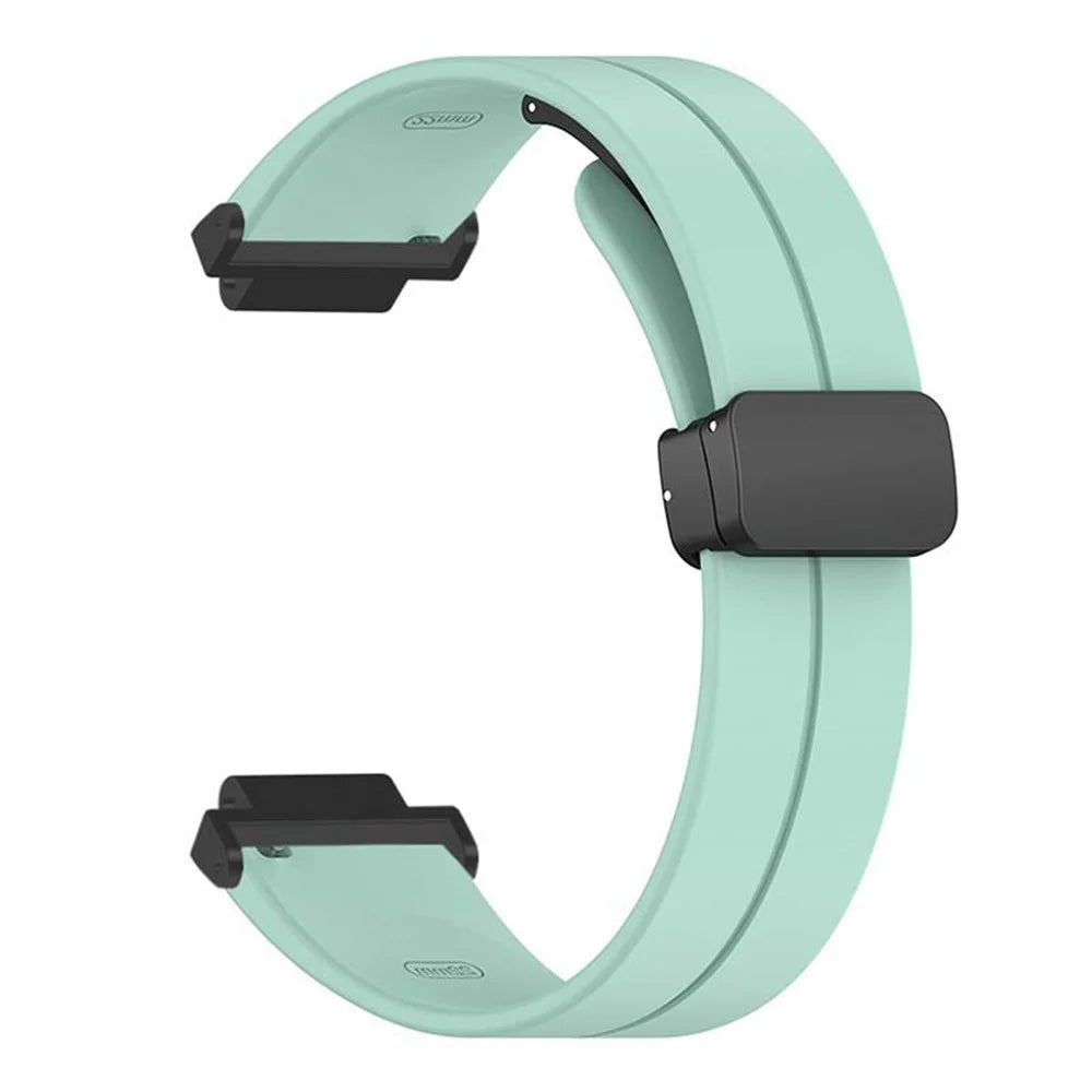 For Garmin Forerunner 220 / 230 / 235 / 735XT / 620 / 630 Watch Strap Magnetic Buckle Silicone Strap - Mint Green - 3