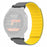 For Garmin Forerunner 220 / 230 / 235 / 735XT / 620 / 63 Silicone Strap Magnetic Smartwatch Bands - Grey+Yellow - 1