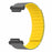 For Garmin Forerunner 220 / 230 / 235 / 735XT / 620 / 63 Silicone Strap Magnetic Smartwatch Bands - Grey+Yellow - 2