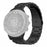 For Suunto Core Watch Band 3-Bead Steel Dual Press Buckle Wrist Strap - Black - 1