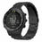 For Suunto Core Watch Band 3-Bead Steel Dual Press Buckle Wrist Strap - Black - 4