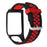For TomTom Runner 3 / Adventurer Silicone Band Dual Color Breathable Watch Strap with Case - Black+Red - 2